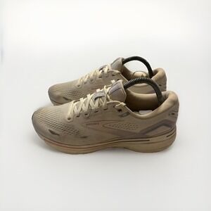 Brooks Ghost 15 Womens Size 9.5B White Pink Running Shoes Sneakers 1203801B199